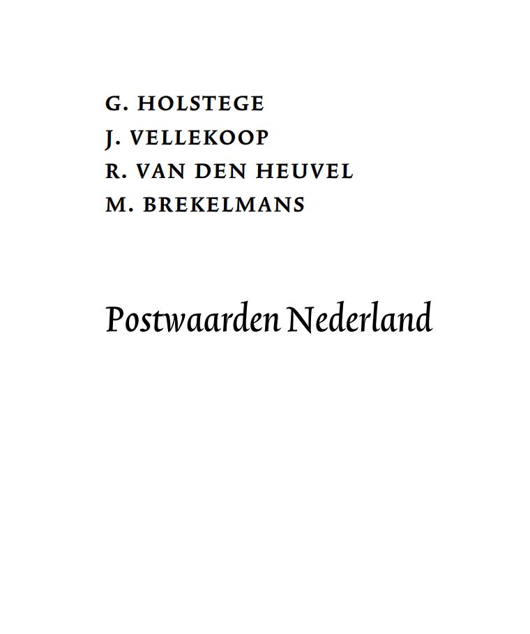 Handboek Postwaarden
